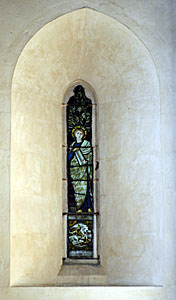Window at the west end of the south aisle March 2016